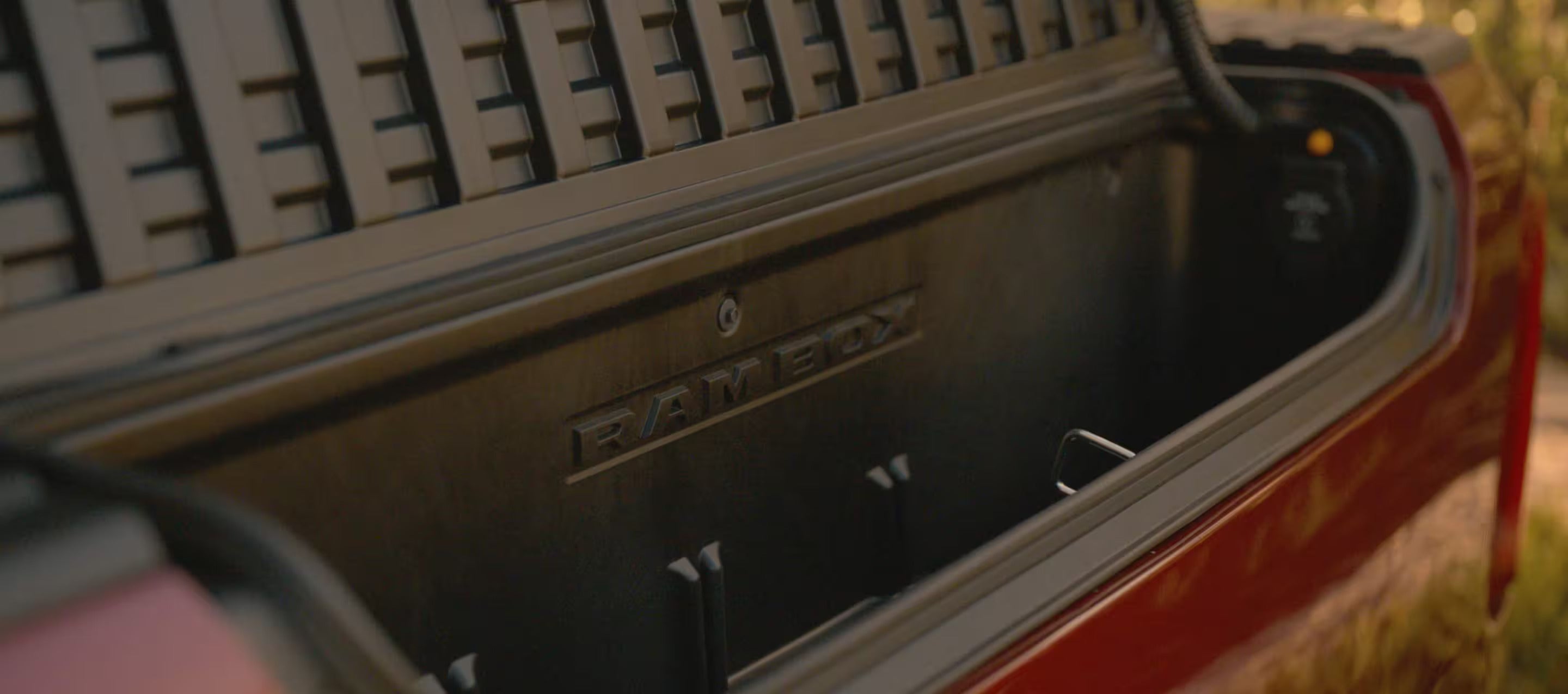 a rambox cargo area of a truck